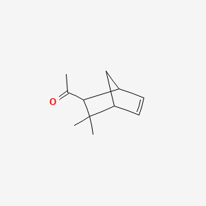 molecular formula C11H16O B8778161 Ethanone, 1-(3,3-dimethylbicyclo[2.2.1]hept-5-en-2-yl)- CAS No. 42370-06-9