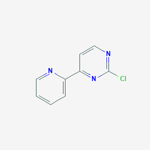 molecular formula C9H6ClN3 B8778192 2-Chloro-4-(pyridin-2-yl)pyrimidine 