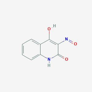 molecular formula C9H6N2O3 B8778195 3-Nitroso-2,4-quinolinediol 