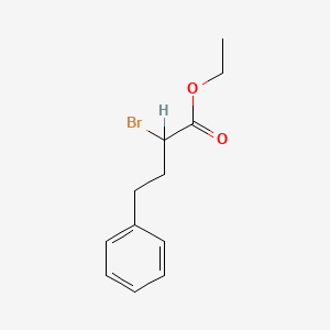 molecular formula C12H15BrO2 B8778256 Benzenebutanoic acid, alpha-bromo-, ethyl ester CAS No. 82586-61-6