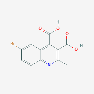 6-Bromo-2-methylquinoline-3,4-dicarboxylic acid
