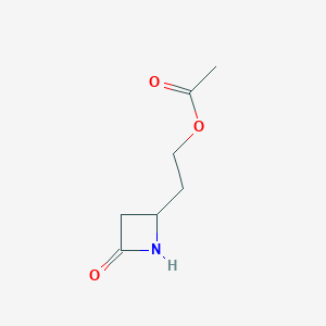 2-(4-Oxoazetidin-2-yl)ethyl acetate
