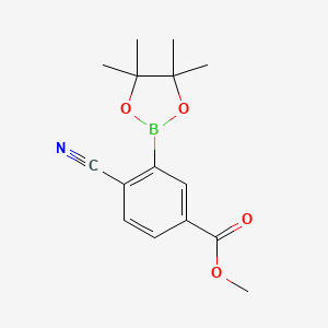 Methyl 4-cyano-3-(4,4,5,5-tetramethyl-1,3,2-dioxaborolan-2-yl)benzoate
