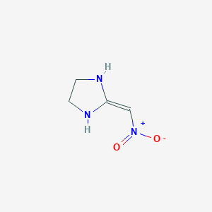 molecular formula C4H7N3O2 B087784 2-(硝基亚甲基)咪唑烷 CAS No. 13623-98-8