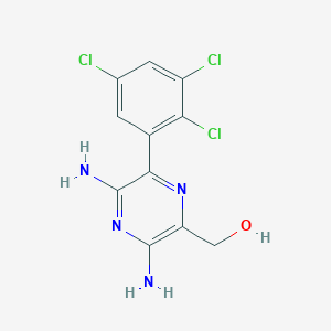 B8778449 [3,5-Diamino-6-(2,3,5-trichlorophenyl)pyrazin-2-yl]methanol CAS No. 212779-15-2