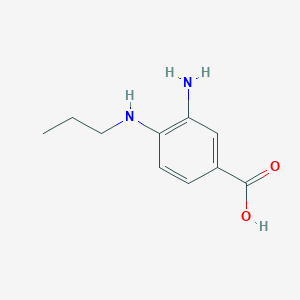 molecular formula C10H14N2O2 B8778465 3-Amino-4-(propylamino)benzoic acid CAS No. 68740-32-9