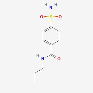 molecular formula C10H14N2O3S B8778495 n-Propyl-4-sulfamoylbenzamide CAS No. 5462-24-8