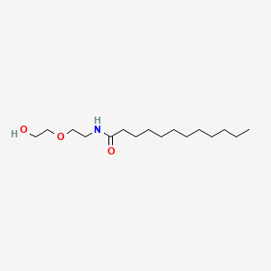 molecular formula C16H33NO3 B8778511 PEG-3 Lauramide CAS No. 20138-28-7
