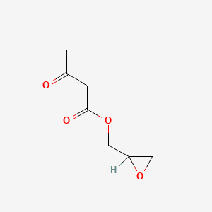molecular formula C7H10O4 B8778712 Oxiranylmethyl acetoacetate CAS No. 84643-60-7