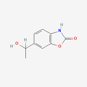 molecular formula C9H9NO3 B8778763 2(3H)-Benzoxazolone, 6-(1-hydroxyethyl)- CAS No. 54903-17-2