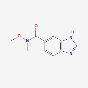 N-methoxy-N-methyl-1H-benzo[d]imidazole-5-carboxamide