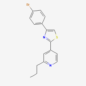 4-[4-(4-Bromophenyl)-1,3-thiazol-2-yl]-2-propylpyridine