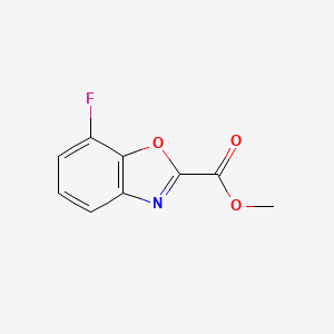 molecular formula C9H6FNO3 B8778891 methyl 7-fluoro-1,3-benzoxazole-2-carboxylate 