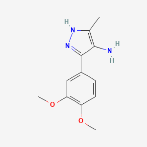 3-(3,4-Dimethoxyphenyl)-5-methyl-1H-pyrazol-4-amine
