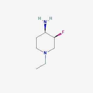 (3S,4R)-1-Ethyl-3-fluoropiperidin-4-amine