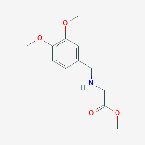 Methyl 2-([(3,4-dimethoxyphenyl)methyl]amino)acetate