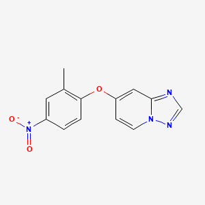 molecular formula C13H10N4O3 B8779073 7-(2-Methyl-4-nitrophenoxy)-[1,2,4]triazolo[1,5-a]pyridine CAS No. 937263-44-0