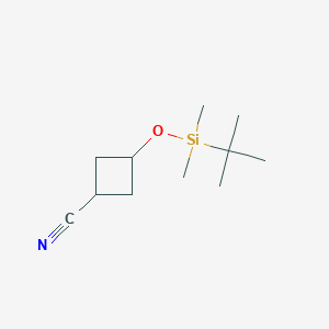 3-[(Tert-butyldimethylsilyl)oxy]cyclobutane-1-carbonitrile
