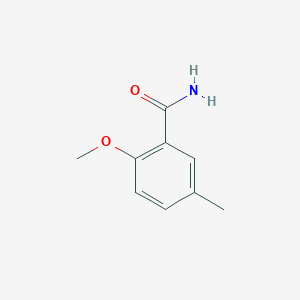molecular formula C9H11NO2 B8779121 2-Methoxy-5-methylbenzamide 