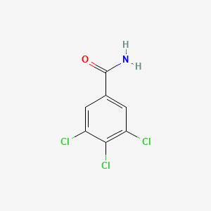 molecular formula C7H4Cl3NO B8779130 3,4,5-Trichlorobenzamide 