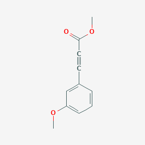 molecular formula C11H10O3 B8779146 Methyl 3-(3-methoxyphenyl)prop-2-ynoate CAS No. 7515-24-4