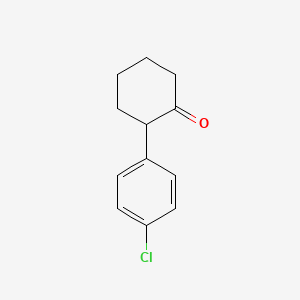 molecular formula C12H13ClO B8779174 2-(4-Chlorophenyl)cyclohexan-1-one 