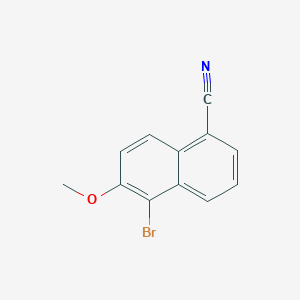 molecular formula C12H8BrNO B8779178 5-Bromo-6-methoxy-1-naphthonitrile CAS No. 103604-47-3