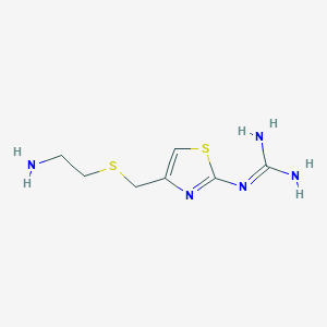 2-[4-(2-Aminoethylsulfanylmethyl)-1,3-thiazol-2-yl]guanidine