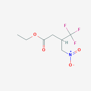 Ethyl 4,4,4-trifluoro-3-(nitromethyl)butanoate