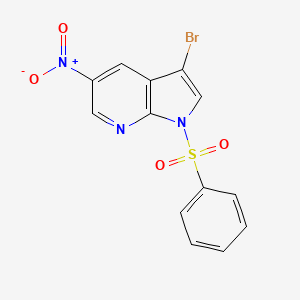 3-Bromo-5-nitro-1-(phenylsulfonyl)-1H-pyrrolo[2,3-b]pyridine