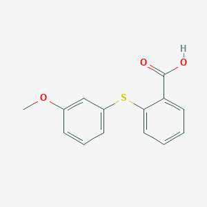 molecular formula C14H12O3S B8779298 Benzoic acid, 2-[(3-methoxyphenyl)thio]- CAS No. 50900-49-7