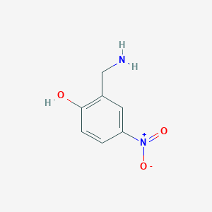 molecular formula C7H8N2O3 B8779329 2-(Aminomethyl)-4-nitrophenol 