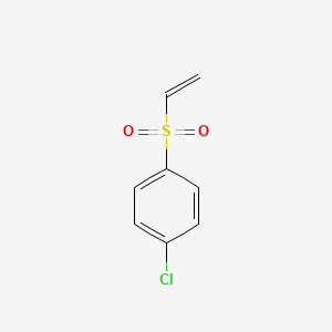 molecular formula C8H7ClO2S B8779402 p-Chlorophenyl vinyl sulfone CAS No. 5535-51-3