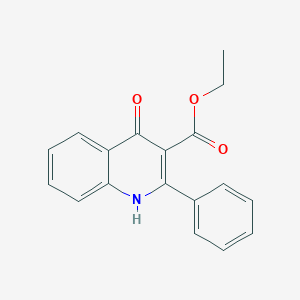 molecular formula C18H15NO3 B087795 Ethyl 4-hydroxy-2-phenylquinoline-3-carboxylate CAS No. 13180-36-4
