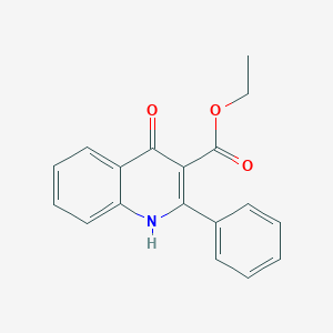 molecular formula C18H15NO3 B087795 ethyl 4-oxo-2-phenyl-1H-quinoline-3-carboxylate CAS No. 13180-36-4