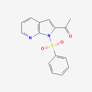 Ethanone, 1-[1-(phenylsulfonyl)-1H-pyrrolo[2,3-b]pyridin-2-yl]-
