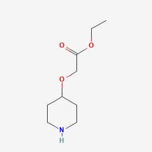 Ethyl 2-(4-piperidyloxy)-acetate