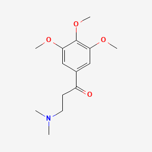 molecular formula C14H21NO4 B8779733 3-(Dimethylamino)-1-(3,4,5-trimethoxyphenyl)propan-1-one 