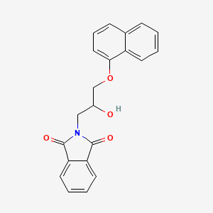 2-(2-Hydroxy-3-(1-naphthyloxy)propyl)-1H-isoindole-1,3(2H)-dione