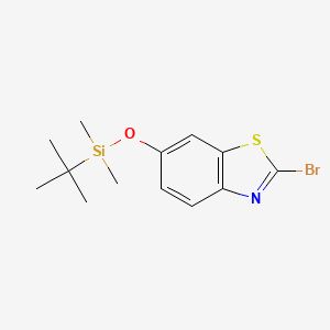B8779751 2-Bromo-6-((tert-butyldimethylsilyl)oxy)benzo[d]thiazole CAS No. 945400-92-0