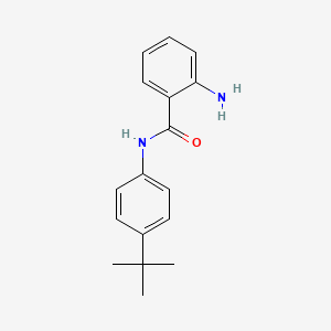 molecular formula C17H20N2O B8779800 2-amino-N-(4-tert-butylphenyl)benzamide 