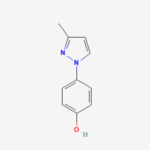 molecular formula C10H10N2O B8779809 4-(3-methyl-1H-pyrazol-1-yl)phenol 