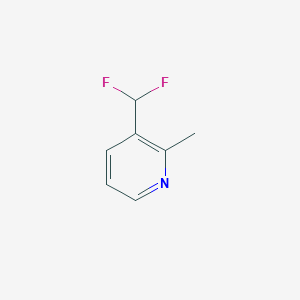 molecular formula C7H7F2N B8779836 3-(Difluoromethyl)-2-methylpyridine 