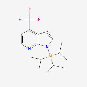 4-(trifluoromethyl)-1-(triisopropylsilyl)-1H-pyrrolo[2,3-b]pyridine