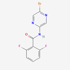 molecular formula C11H6BrF2N3O B8779869 N-(5-Bromopyrazin-2-YL)-2,6-difluorobenzamide CAS No. 1028700-78-8