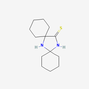 molecular formula C13H22N2S B8779887 7,14-Diazadispiro[5.1.5.2]pentadecane-15-thione CAS No. 4833-50-5