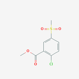 molecular formula C9H9ClO4S B8779892 Methyl 2-chloro-5-(methylsulfonyl)benzoate 