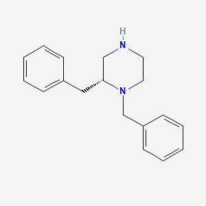 molecular formula C18H22N2 B8779895 (R)-1,2-dibenzylpiperazine 