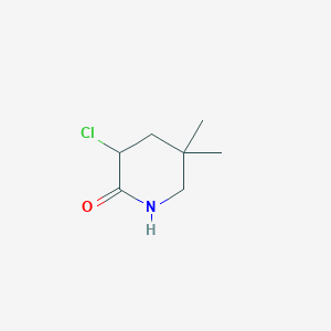 molecular formula C7H12ClNO B8779902 3-Chloro-5,5-dimethylpiperidin-2-one CAS No. 63624-44-2