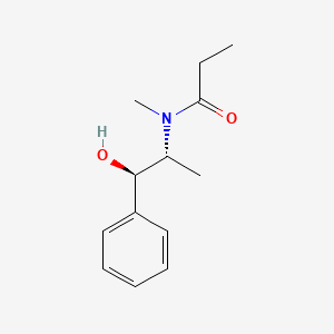 molecular formula C13H19NO2 B8779934 N-((1R,2R)-1-Hydroxy-1-phenylpropan-2-yl)-N-methylpropionamide CAS No. 192060-67-6